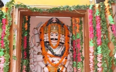 भारत का एकमात्र दशानन मंदिर केवल विजया दशमी कों खुलता